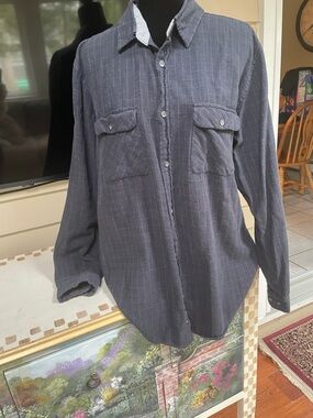 Carbon2Cobalt Flannel Button-Up Shirt